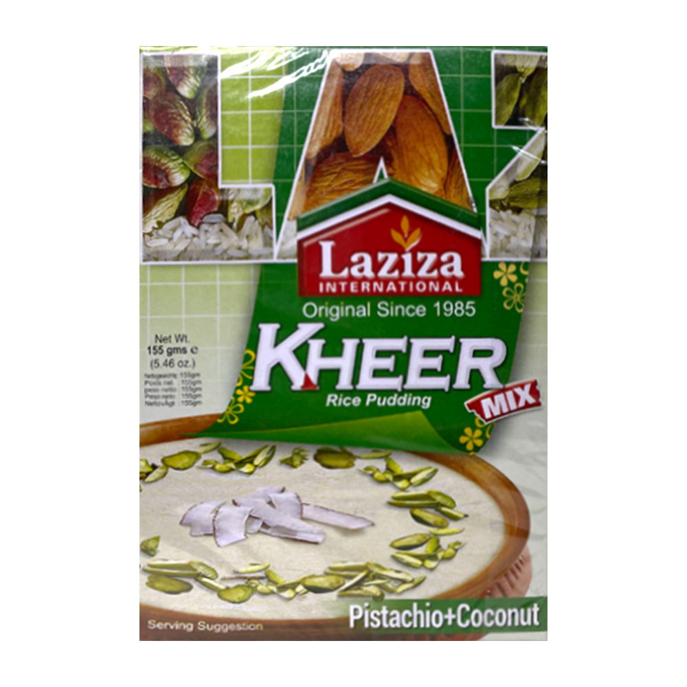 Laziza Kheer Mix Pistachio+Coconut 155G Laziza Kheer Mix Pistachio+Coconut 155G