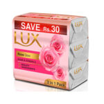Lux Soap Rose Glow 128Gx3