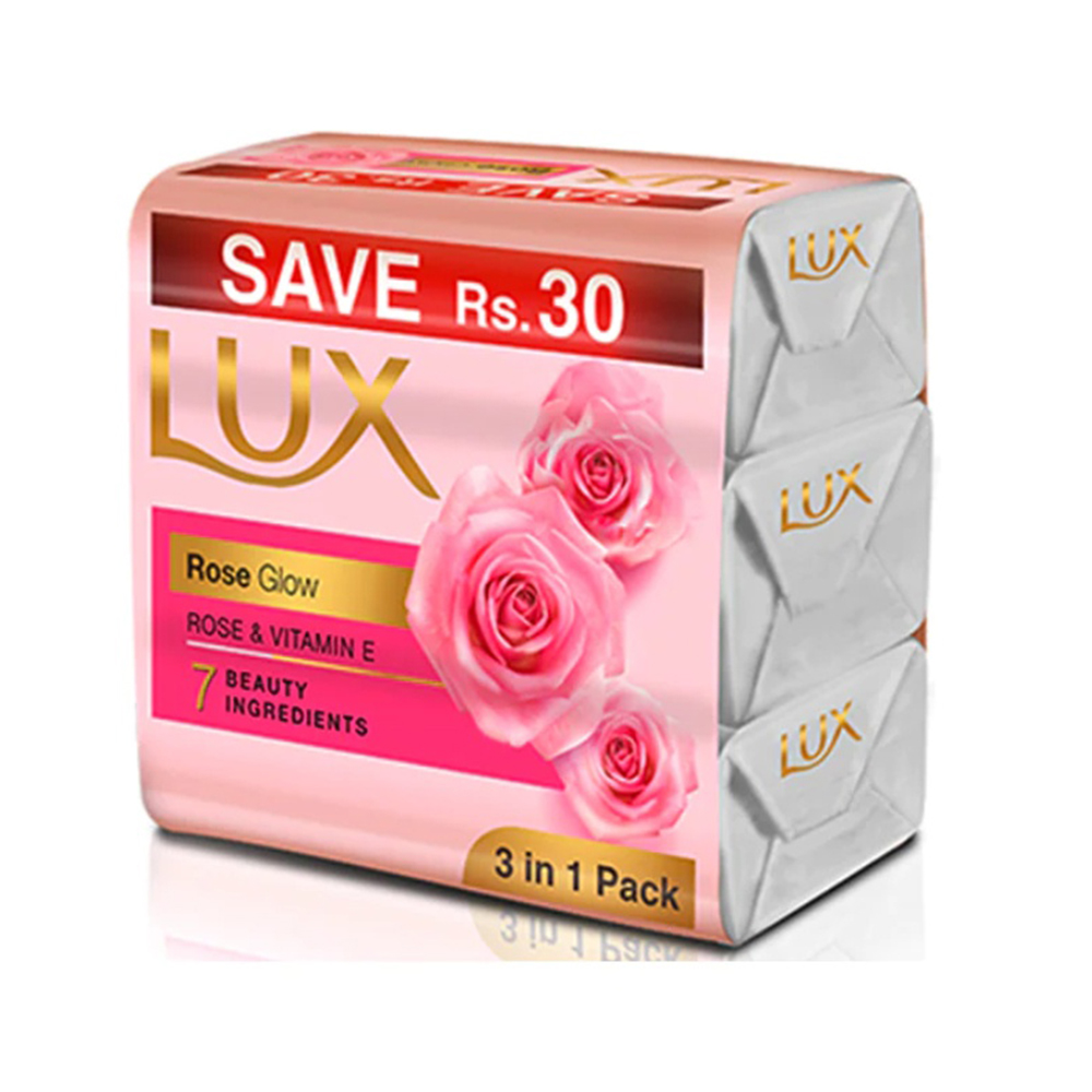 Lux Soap Rose Glow 128Gx3 Lux Soap Rose Glow 128Gx3