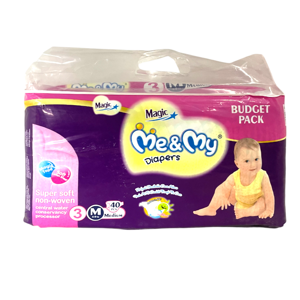 Me & My Diaper Medium No3 40Pcs Me & My Diaper Medium No3 40Pcs