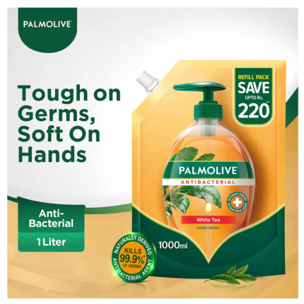 Palmolive Antibacterial White Tea Hand Wash 1000Ml