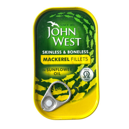 John West Mackerel Fillets In Sunflower Oil 125G
