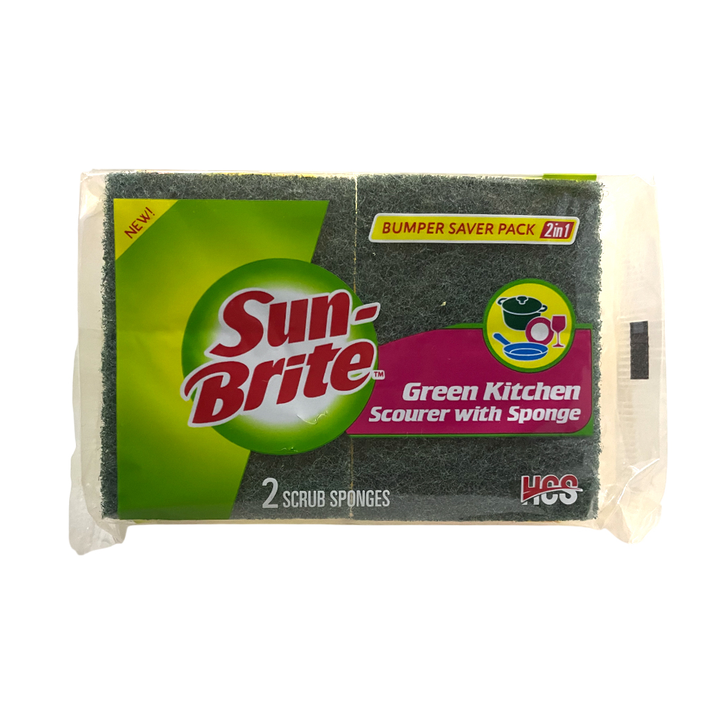 Sun Brite Scrub Sponge 2In1 Sun Brite Scrub Sponge 2In1
