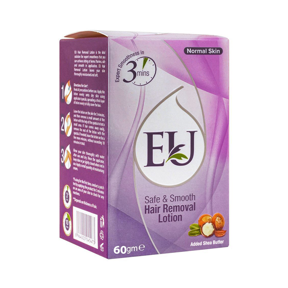 Eu Naural Hair Removal Lotion With Shea Butter 60G Eu Naural Hair Removal Lotion With Shea Butter 60G