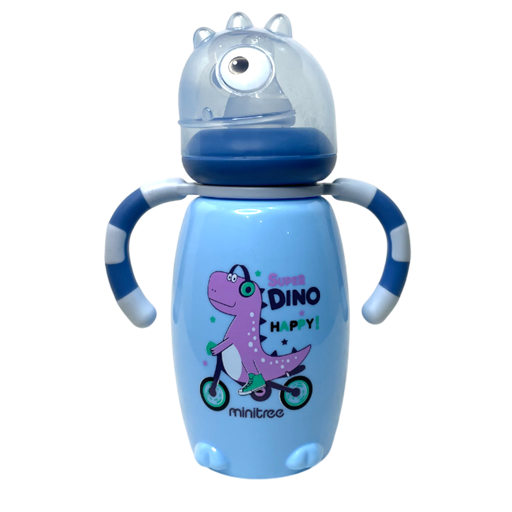 Minitree Regular Neck Feeding Bottle With Handle 270Ml Minitree Regular Neck Feeding Bottle With Handle 270Ml