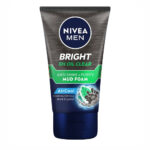 Nivea Men Bright 8H Oil Clear Mud Foam Facewash Air Cool 100Ml