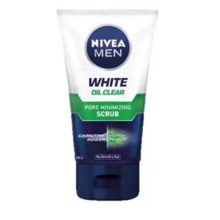 Nivea Men White Oil Clear Pore Minimizing Scrub 100Ml