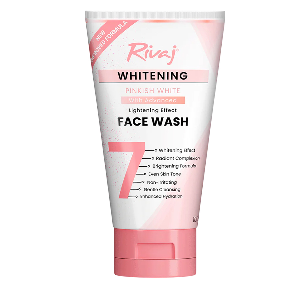 Rivaj Whitening Pinkish White Face Wash 100Ml Rivaj Whitening Pinkish White Face Wash 100Ml
