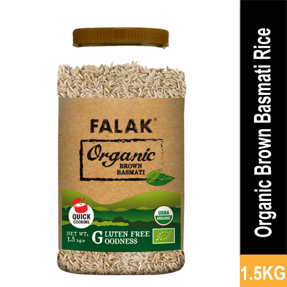 Falak Organic Brown Rice 1.5Kg Falak Organic Brown Rice 1.5Kg
