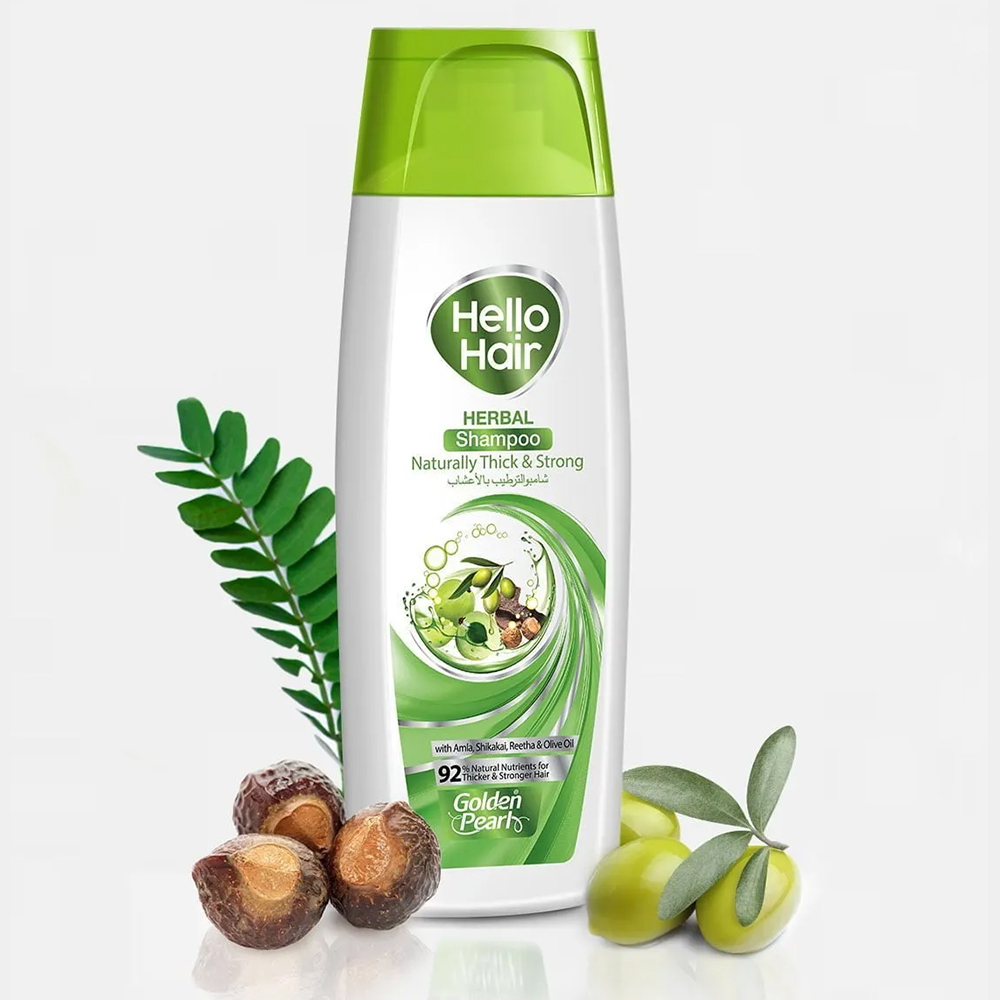 Golden Pearl Hello Hair Shampoo Herbal 360Ml Golden Pearl Hello Hair Shampoo Herbal 360Ml