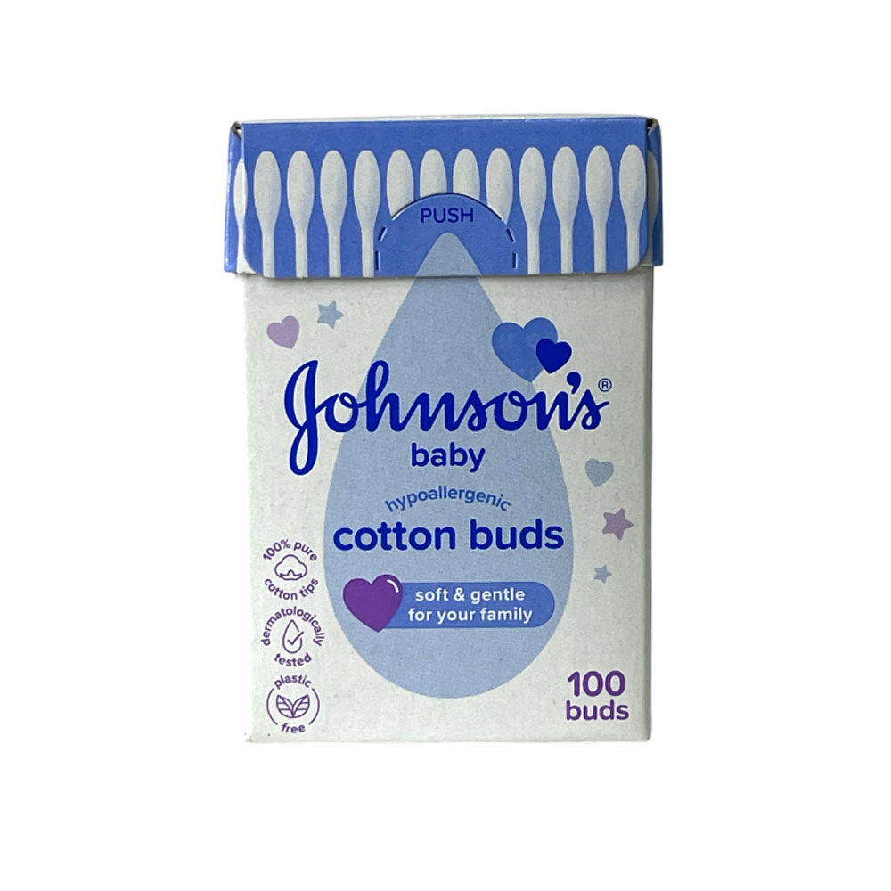 Johnsons Baby Cotton Buds 100Pcs Johnsons Baby Cotton Buds 100Pcs