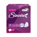 Sincere Ultra Absorb Long Sanitary Napkins 8-Pack