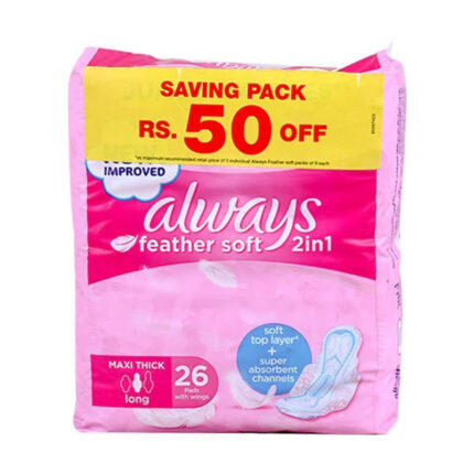 Always Maxi Thick 2In1 Soft Long 26Pcs