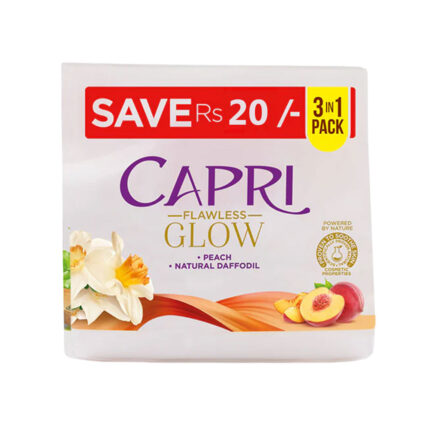 Capri Soap Flawless Glow Peach Natural Daffodil 120Gx3