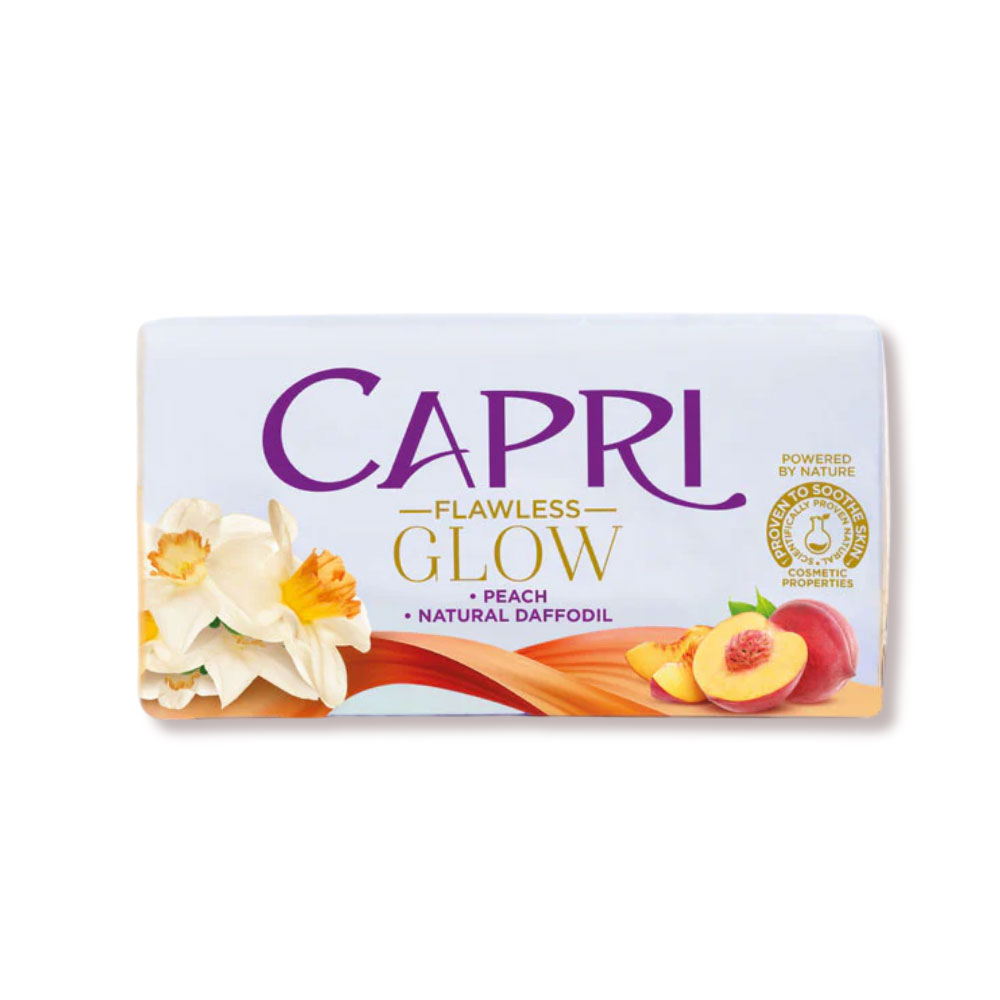Capri Soap Flawless Glow Peach Natural Daffodil 120G Capri Soap Flawless Glow Peach Natural Daffodil 120G
