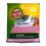Sun Brite Sponge Wipes Ultra 3Pc
